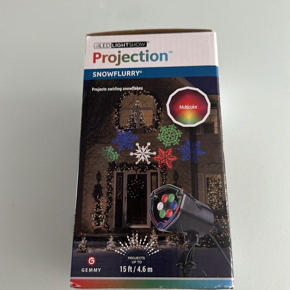 LED projection Lightshie snowflurry New in box - Picture 4 of 5